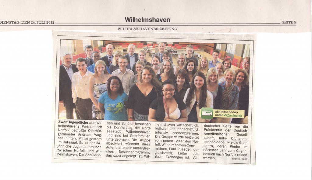 Wilhelmshaven News Article